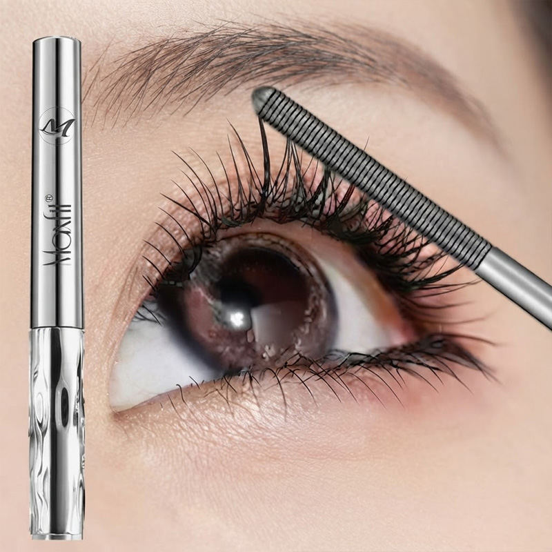 Waterproof Mascara Wand - แม็กซ์ไฟน์ มาสคาร่ากันน้ำ หัวแปรงเรียวเล็กเพื่อขนตาแยกตัวเป็นธรรมชาติ ติดทนนาน งอนสวย
