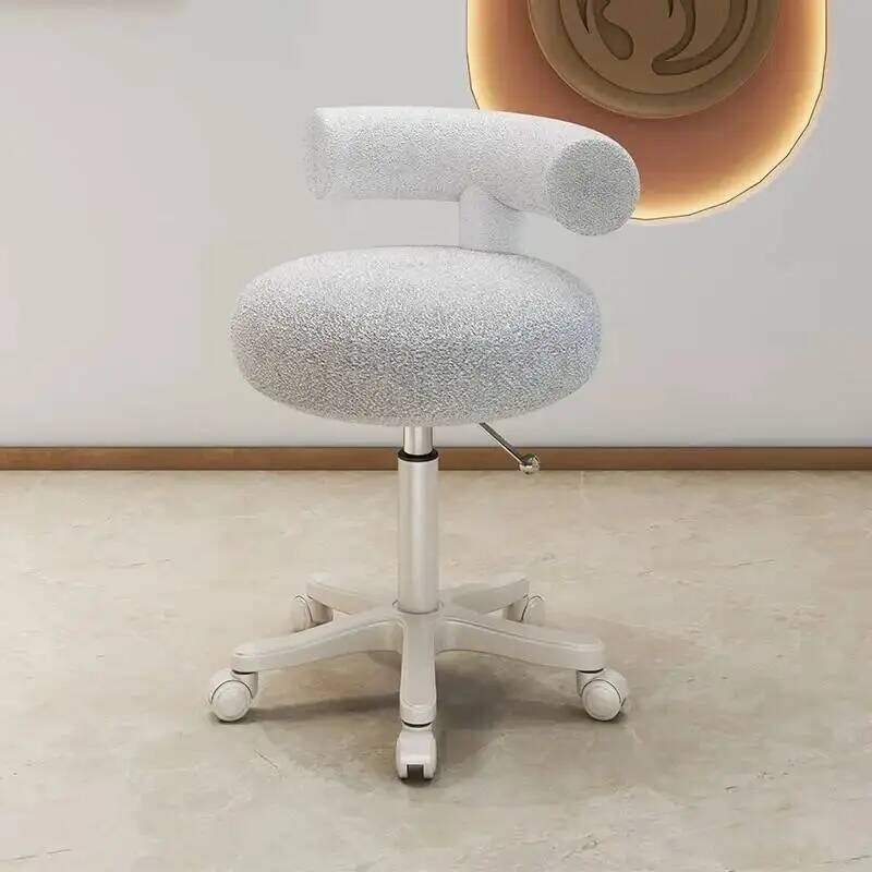 Beauty Makeup Chair - เก้าอี้ตัดผมเสริมสวยสำหรับผู้หญิง เฟอร์นิเจอร์เก้าอี้แต่งหน้าแบบมืออาชีพ ปรับระดับได้ เก้าอี้นวดสระผมสำหรับช่างเสริมสวย