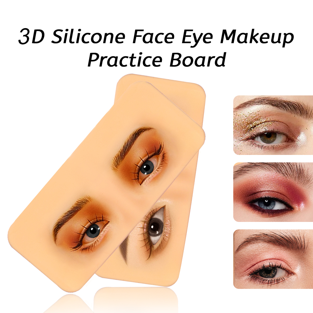 Beauty Makeup Academy - แผ่นแว็กซ์ซิลิโคนสำหรับฝึกสักคิ้วแบบ5D พรีเมี่ยมบอร์ดแต่งหน้าถาวรตาเครื่องสำอางสถาบันการสังเคราะห์