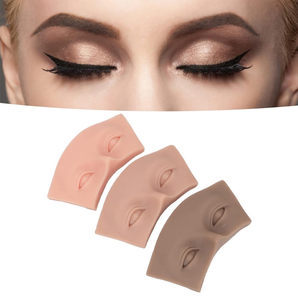Beauty Makeup Academy - แผ่นซิลิโคนฝึกสักคิ้ว 5 มิติ แบบพรีเมียม 5/10 ชิ้น