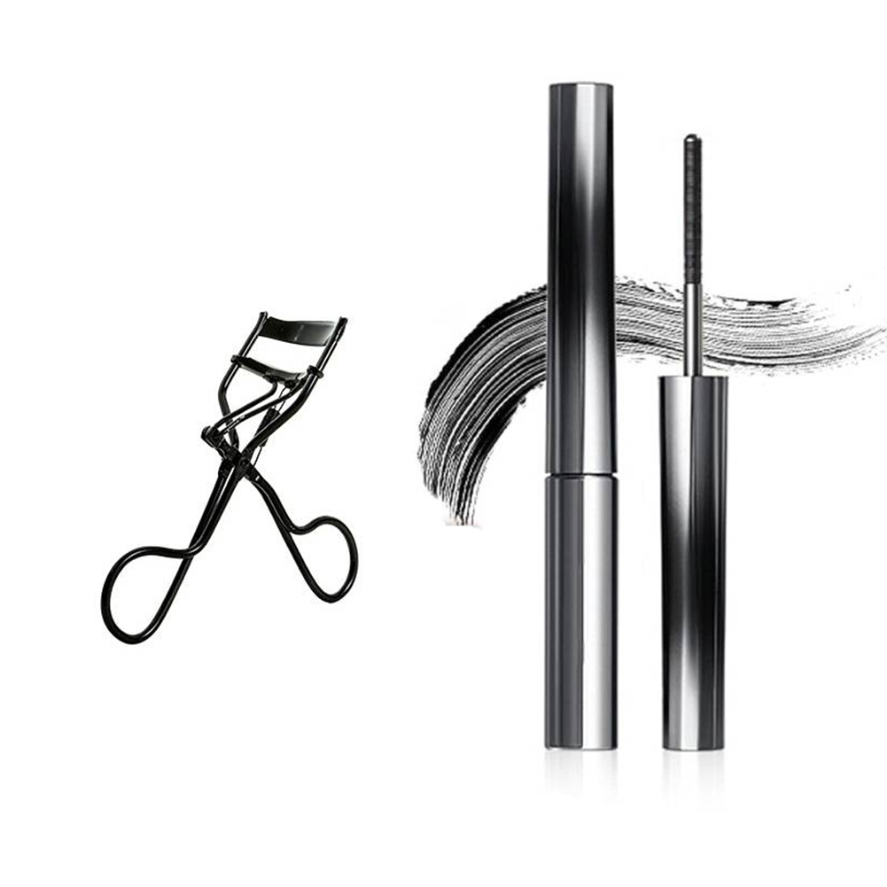 Waterproof Mascara Wand - มาสคาร่าโลหะล้างทำความสะอาดได้พร้อมที่ดัดขนตา มาสคาร่าเหล็ก มาสคาร่าโลหะกันน้ำ ติดทนนานและไม่เลอะเทอะ