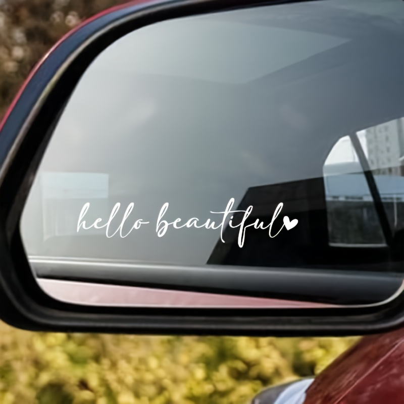 Beauty Of Makeup Quotes - ชุดสติกเกอร์คำพูดเกี่ยวกับความงาม 2 ชิ้น คุณดูสวยมาก สติกเกอร์ไวนิลแบบแบน 2D