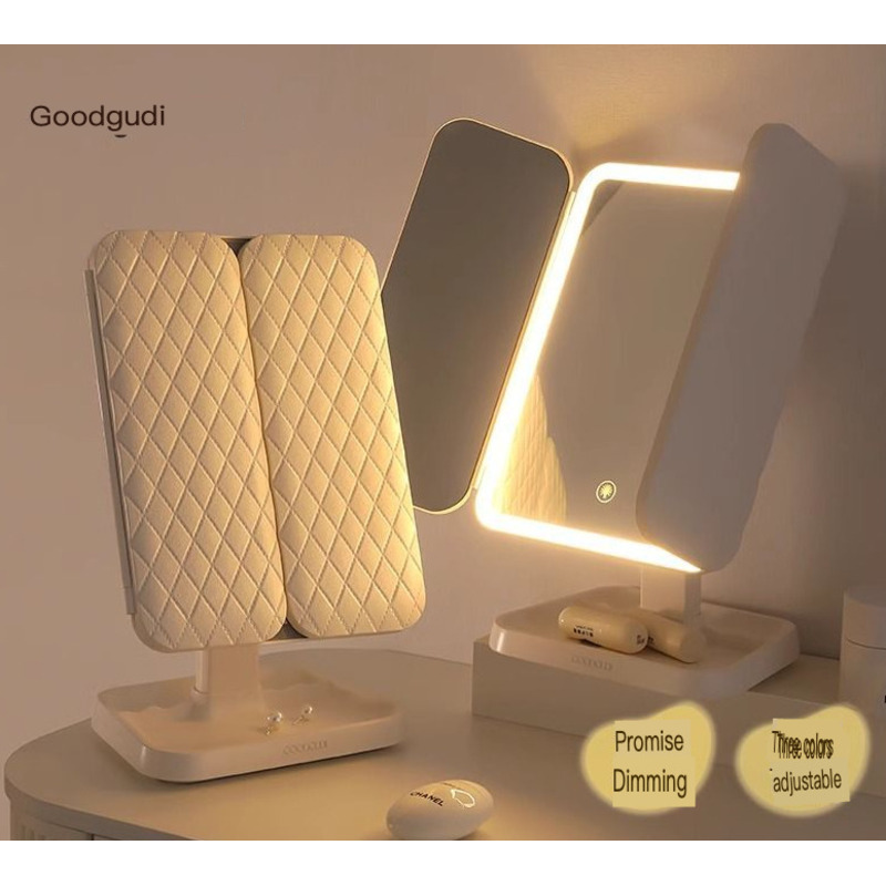 กระจกแต่งหน้า LED Gudi ความคมช - Beauty Makeup Definition บทวิจารณ์และราคา