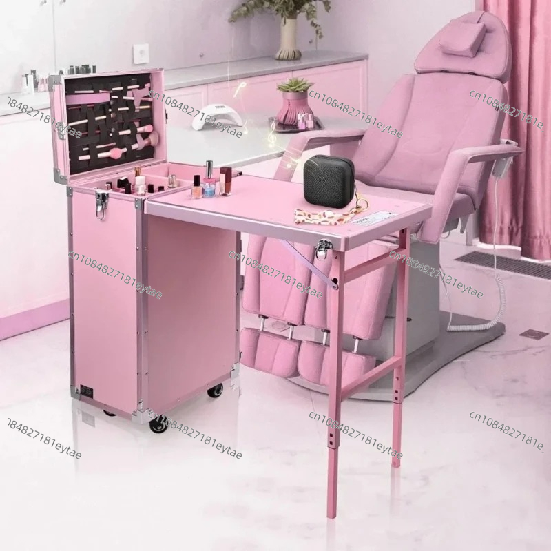 โต๊ะทำเล็บแบบพับได้ โต๊ะแต่งหน - Beauty Makeup Trolley บทวิจารณ์และราคา