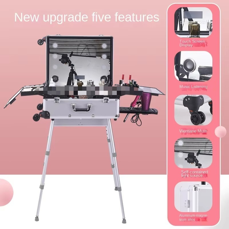 กระเป๋าเดินทางอลูมิเนียมอัลลอย - Beauty Makeup Trolley บทวิจารณ์และราคา