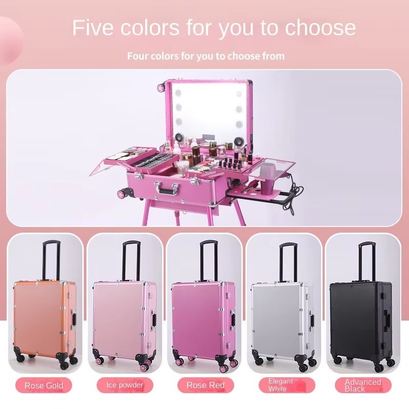 กระเป๋าเดินทางอลูมิเนียมอัลลอย - Beauty Makeup Trolley บทวิจารณ์และราคา