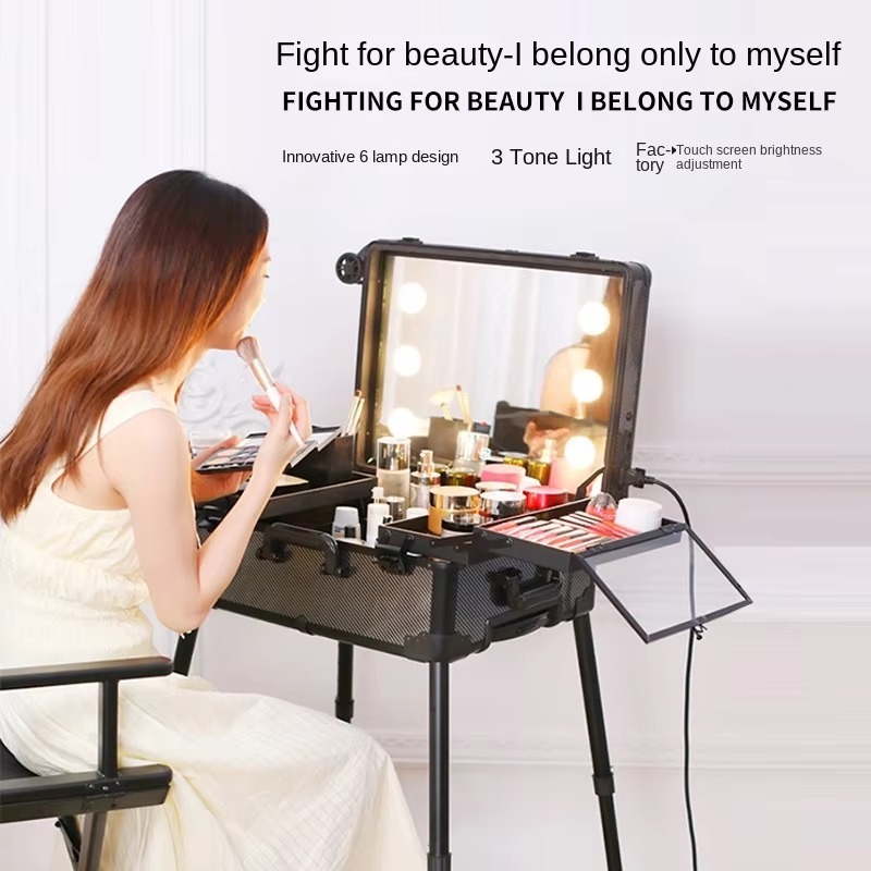 กระเป๋าเดินทางอลูมิเนียมอัลลอย - Beauty Makeup Trolley บทวิจารณ์และราคา