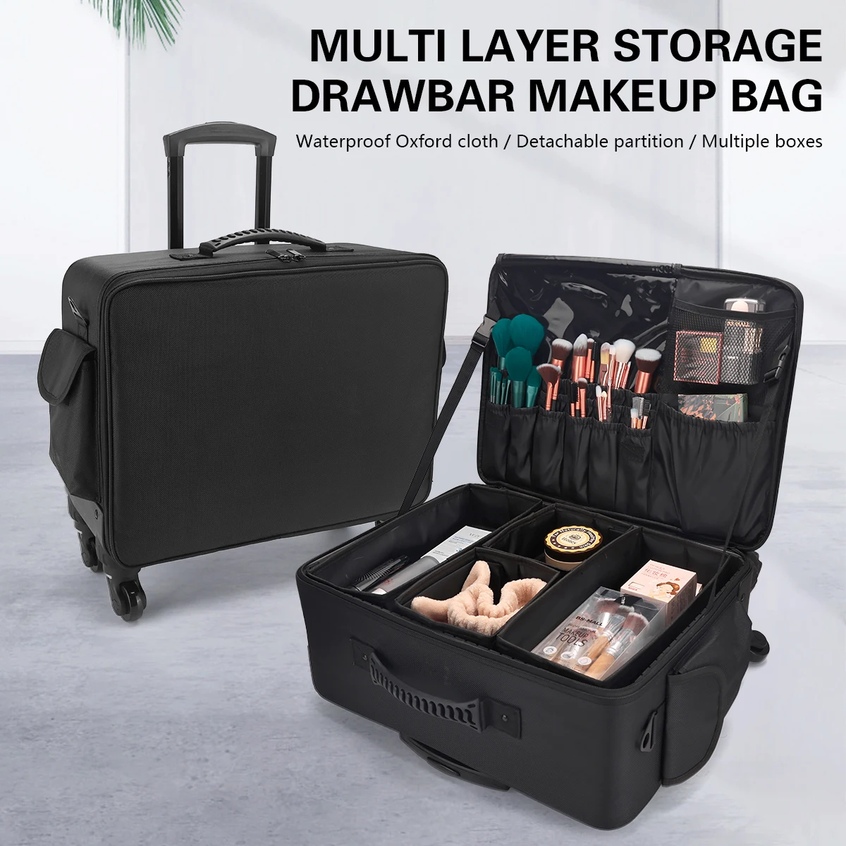 กระเป๋าล้อลากสำหรับช่างตัดผมมื - Beauty Makeup Trolley บทวิจารณ์และราคา