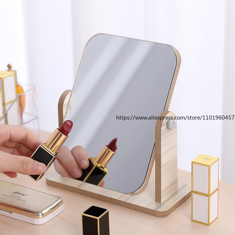 กระจกโต๊ะเครื่องแป้งไม้ความละเ - Beauty Makeup Definition บทวิจารณ์และราคา
