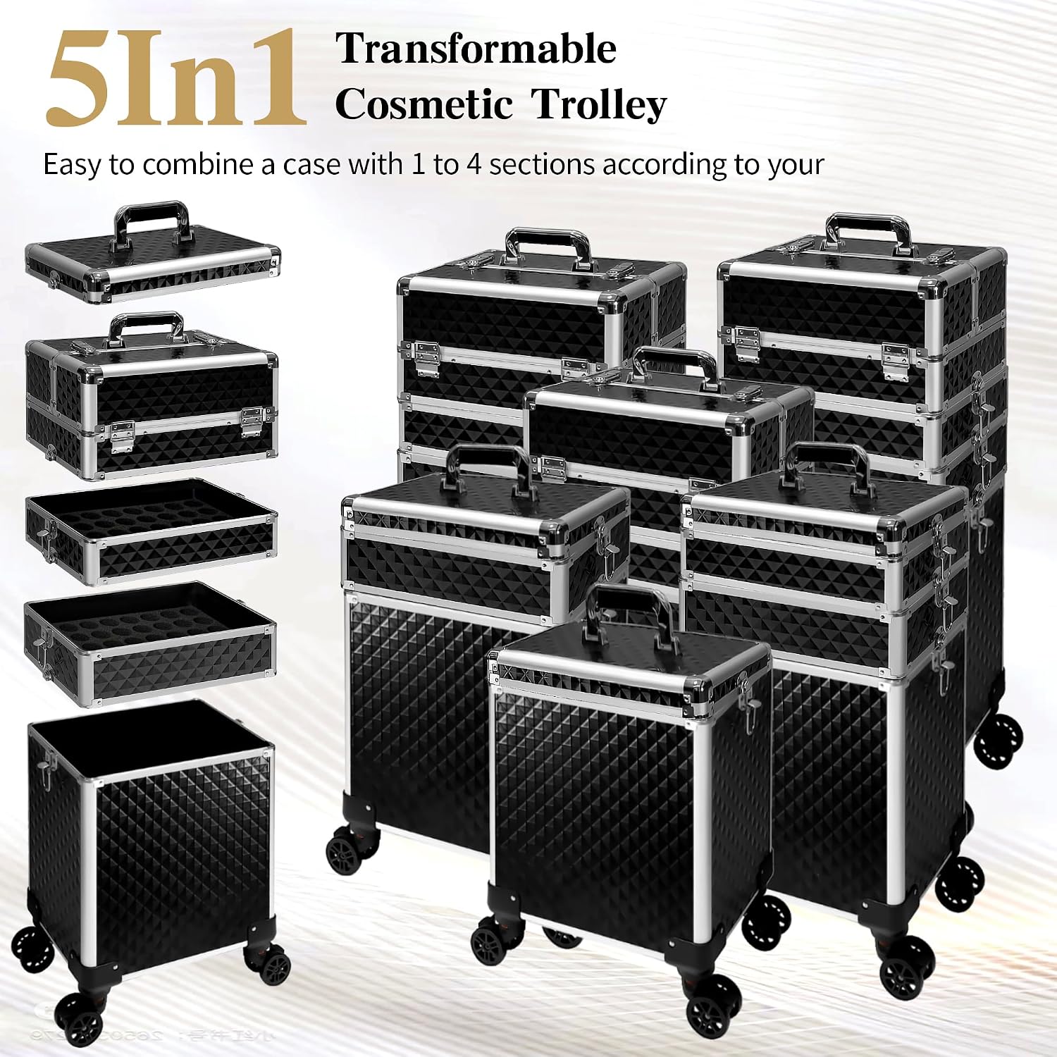 กระเป๋าเครื่องสำอางแบบมีล้อ, ก - Beauty Makeup Trolley บทวิจารณ์และราคา