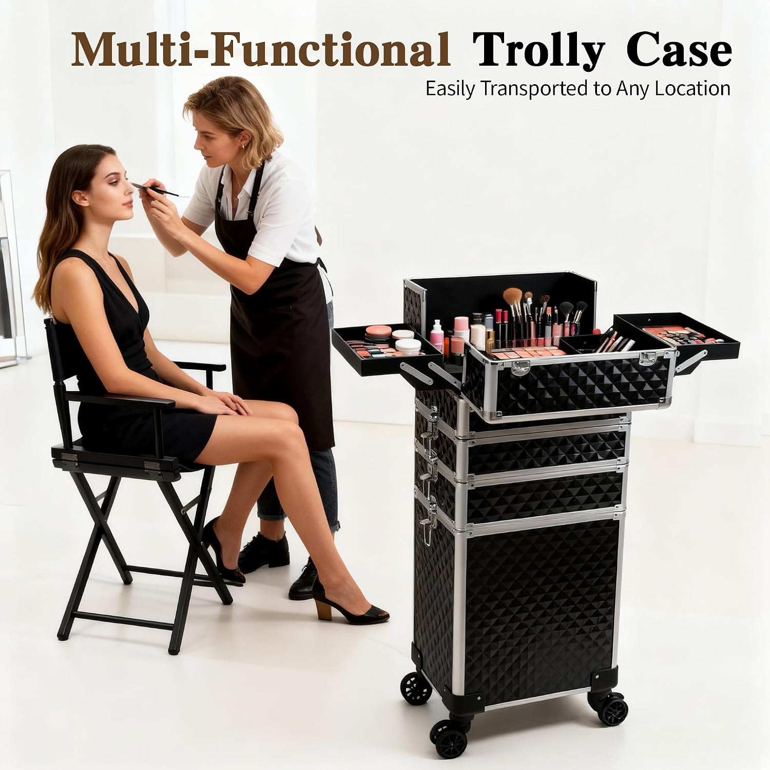 กระเป๋าเครื่องสำอางแบบมีล้อ, ก - Beauty Makeup Trolley บทวิจารณ์และราคา