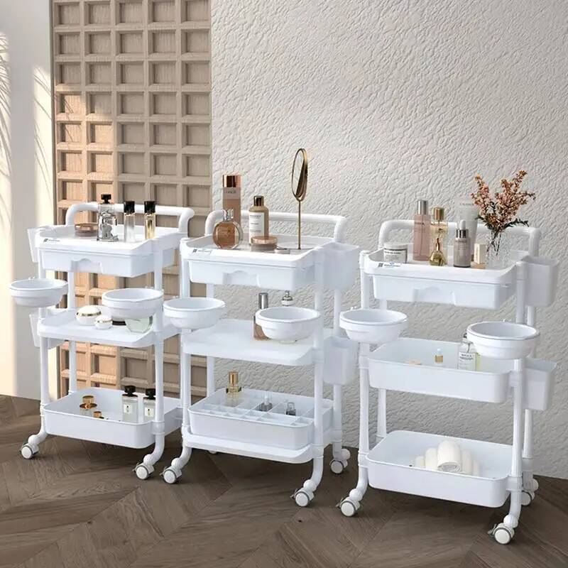 รถเข็นอเนกประสงค์สำหรับร้านเสร - Beauty Makeup Trolley บทวิจารณ์และราคา