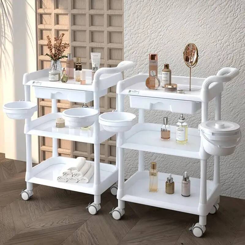 รถเข็นอเนกประสงค์สำหรับร้านเสร - Beauty Makeup Trolley บทวิจารณ์และราคา