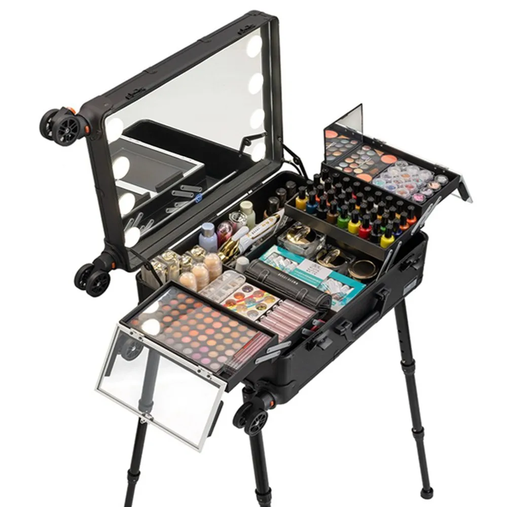 กระเป๋าเครื่องสำอางแบบล้อลากสำ - Beauty Makeup Trolley บทวิจารณ์และราคา