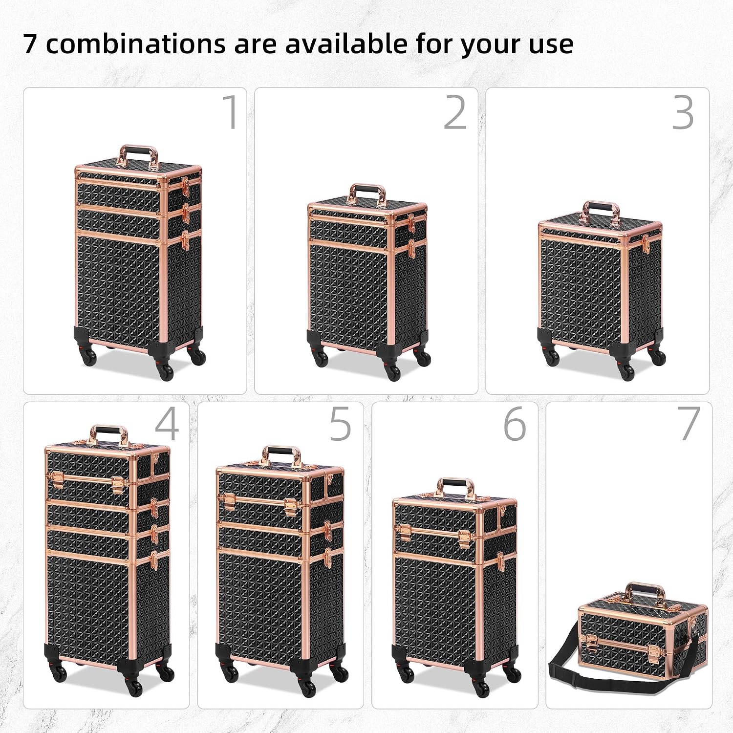 กระเป๋าเครื่องสำอางแบบมีล้อพร้ - Beauty Makeup Case บทวิจารณ์และราคา