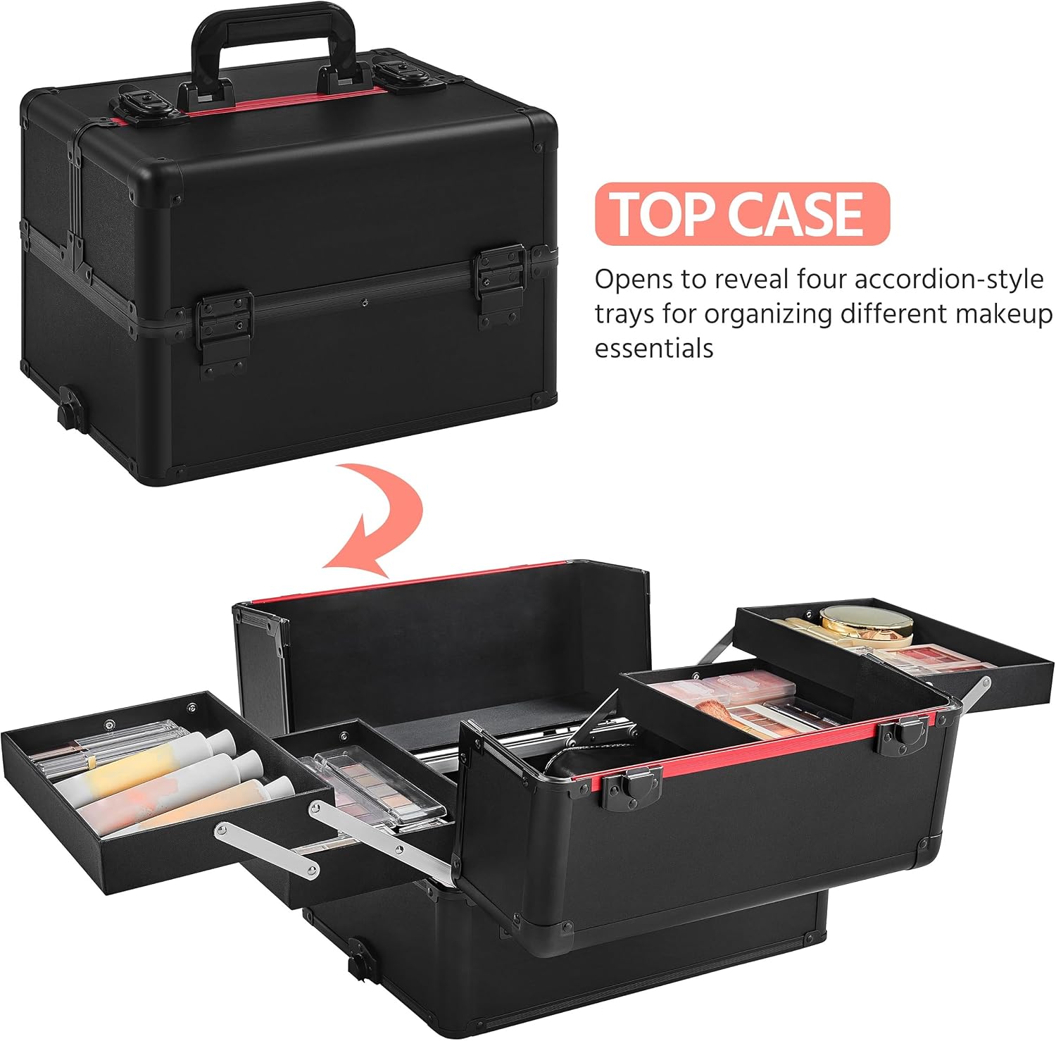 กระเป๋าแต่งหน้าแบบมีล้อ, รถเข็ - Beauty Makeup Trolley บทวิจารณ์และราคา