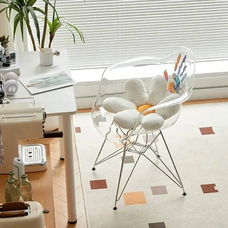 เก้าอี้รับประทานอาหารแบบโปร่งใ - Beauty Makeup Chair บทวิจารณ์และราคา